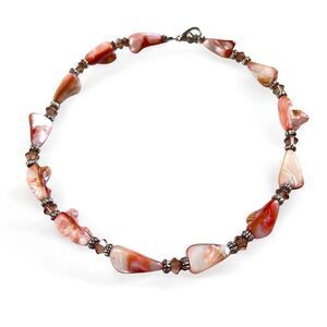 Mother of Pearl Pink Shell Necklace